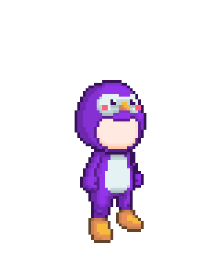 Purple Penguin Onesie
